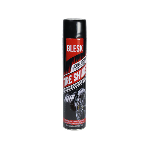 اسپری گازی براق کننده لاستیک بلسک (Blesk)، حجم 650 میلی لیتر